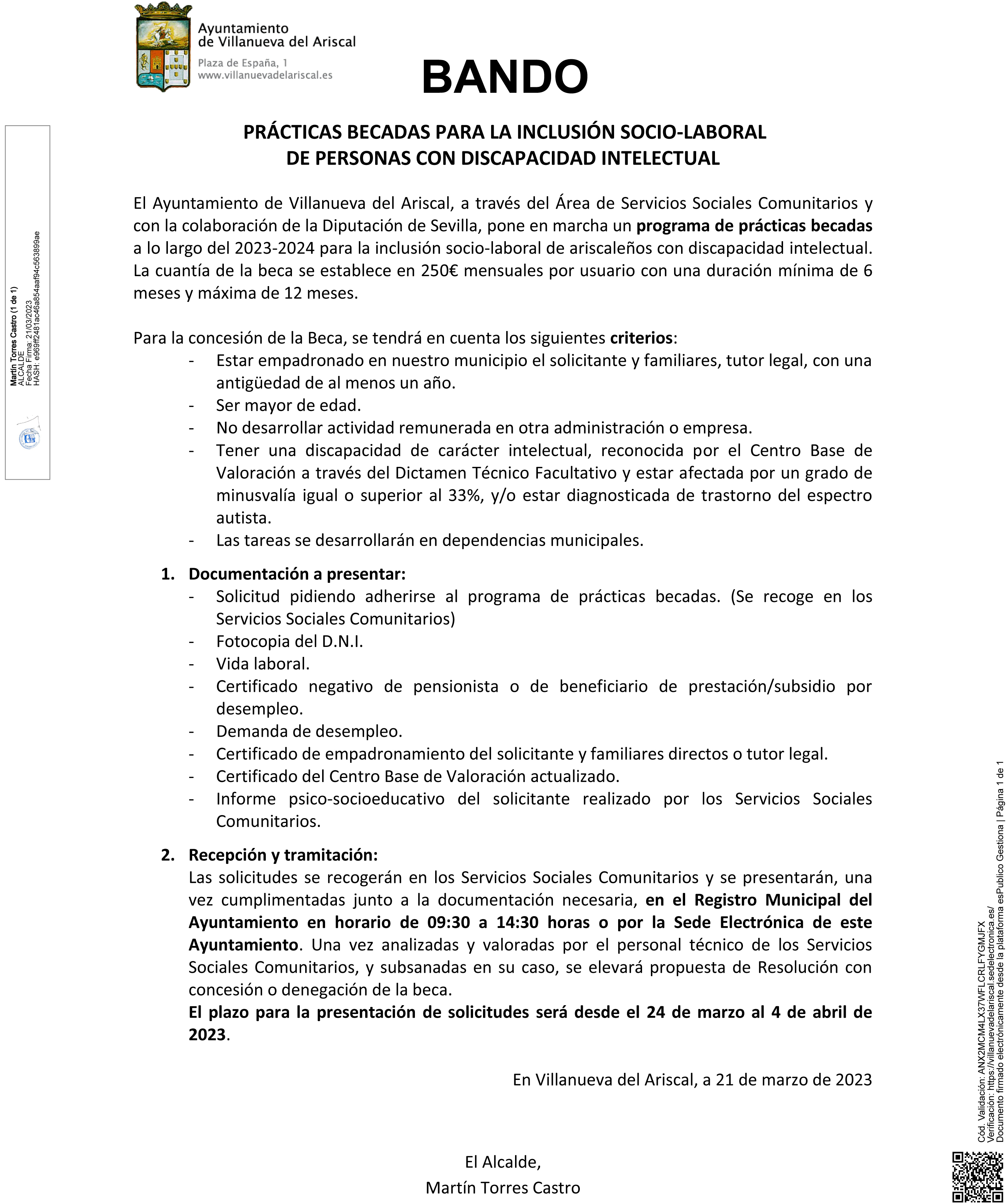20230321_Otros_BANDO PRÁCTICAS BECADAS 2023
