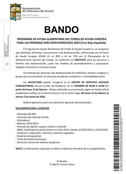 ALIMENTOSBANDO
