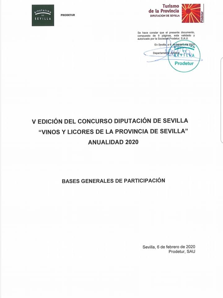 CONCURSO VINOS Y LICORES DE LA PROVINCIA DE SEVILLA 001