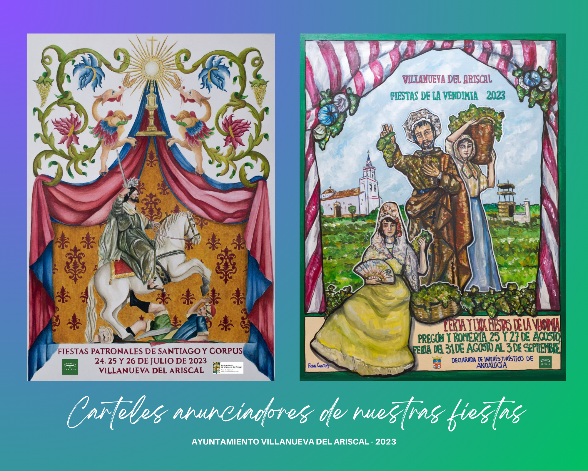 Collage carteles de fiestas 2023