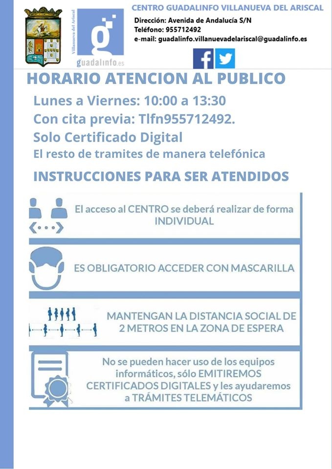 horario guadalinfo verano 2020